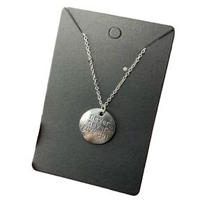 Never give up necklace